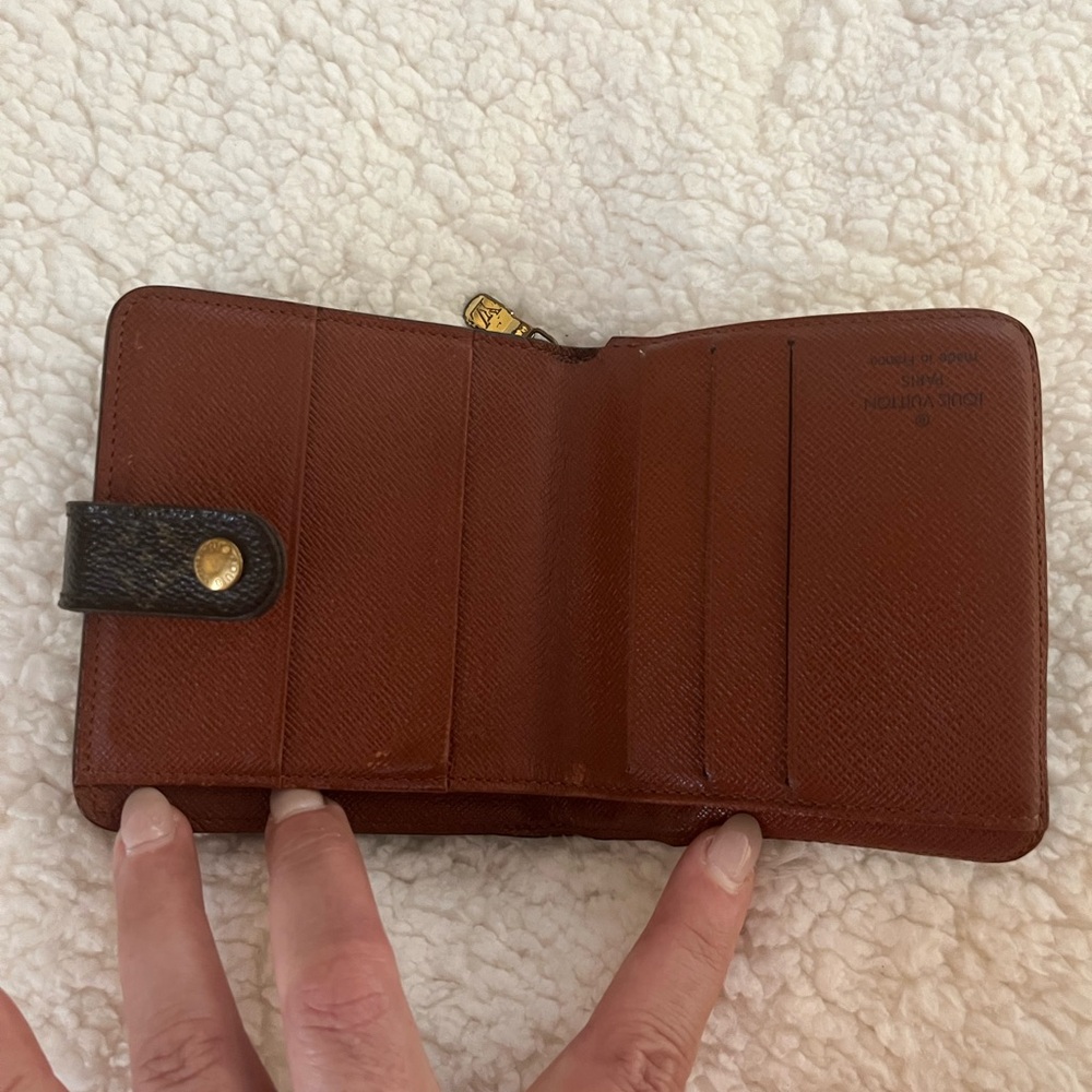 Louis Vuitton Classic Monogram Compact Wallet with Zippered Coin Pouch - Picture 8 of 12